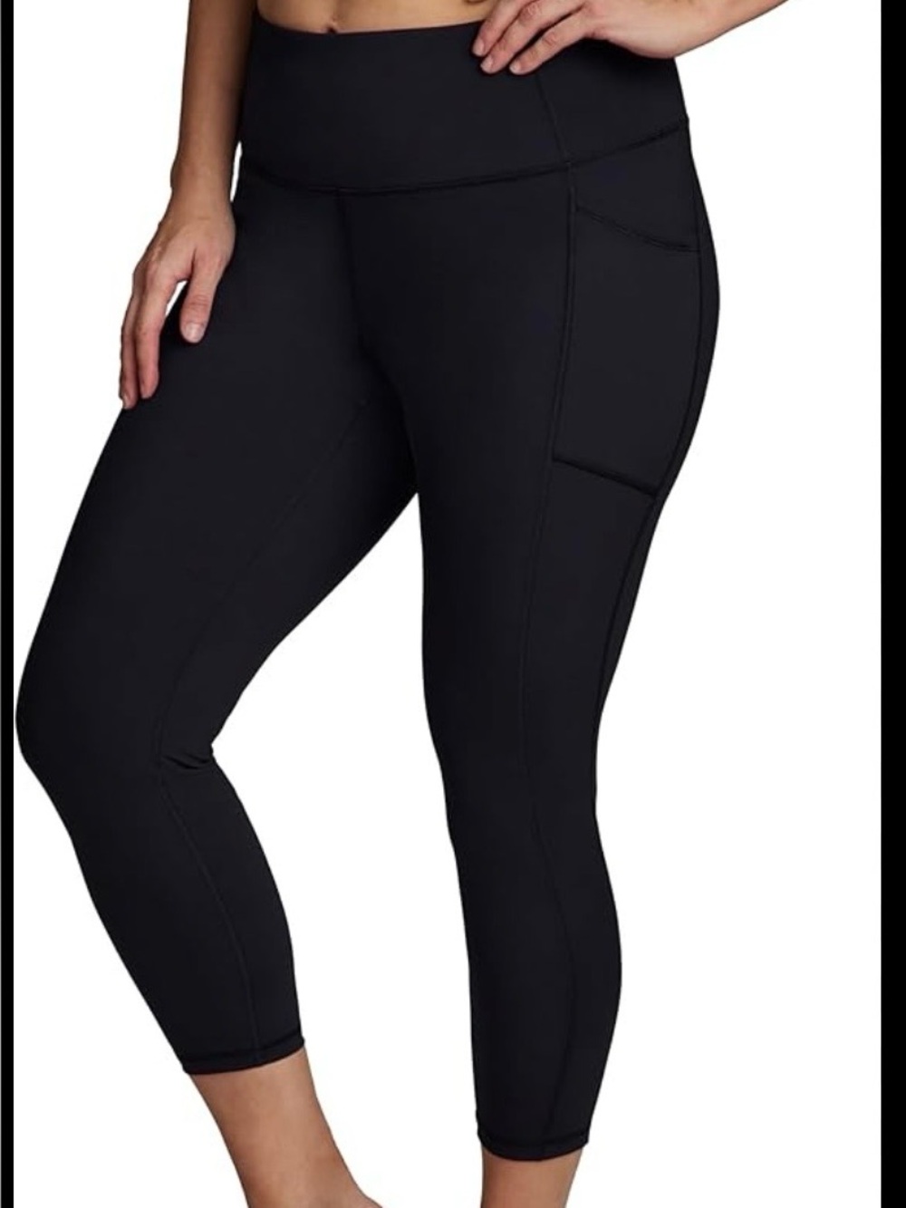 Hype Black Leggings with Side Pockets